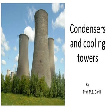 Condensers and cooling towers
