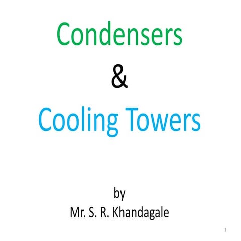 CONDENSERS & COOLING TOWERS