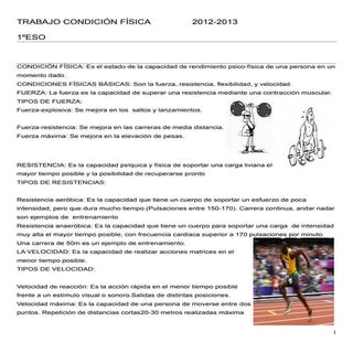 Condiciones físicas