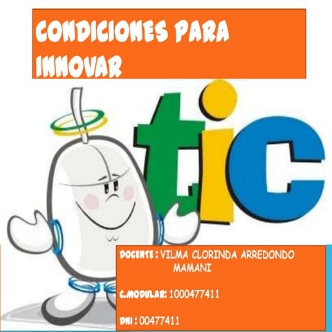 Condiciones para innovar