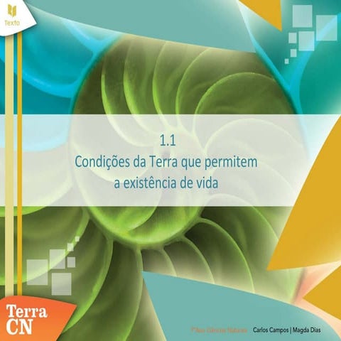 Condições da terra que permitem a existência da vida