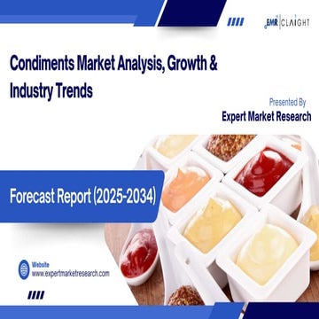 Condiments Market Growth & Trends Analysis 2025-2034 | PDF