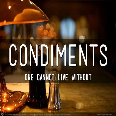 Condiments One Cannot Live Without - The Fair Kitchen
