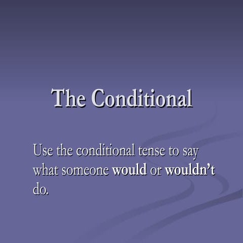 Conditional
