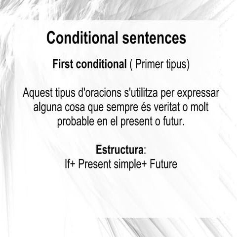 Conditional sentences