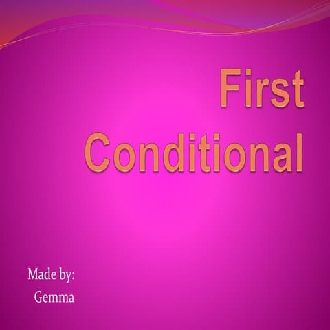 1rst Conditional | PPTX