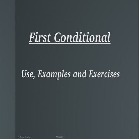 Conditional 1