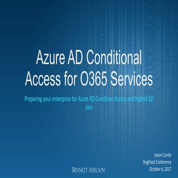 Preparing your enteprise for Hybrid AD Join and Conditional Access | PPT
