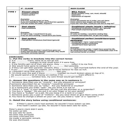 Conditional exercises plus_i_wish_as_long_as_etc