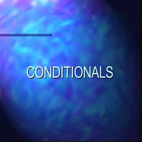 Conditionals