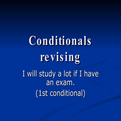 Conditionals bach esp | ODP
