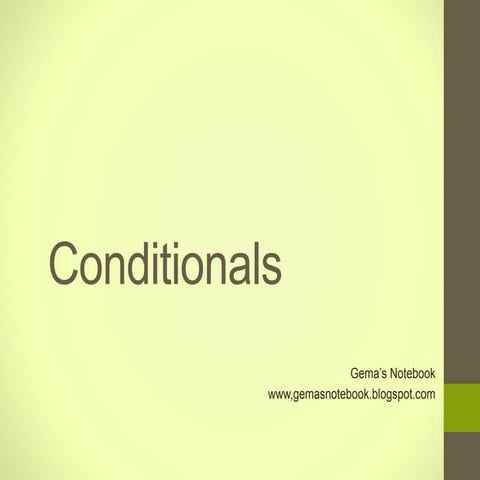 Conditionals