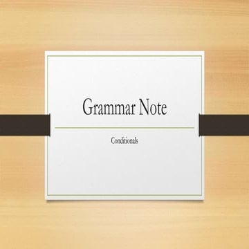 ppt presentation -condicionales -CONDITIONALS.pptx
