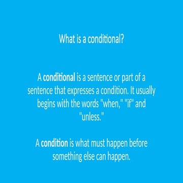 Conditionals grammar for pre-intermediate participants