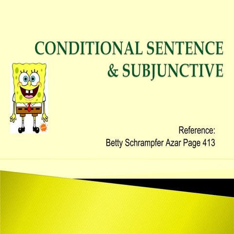 Conditional sentence vs subjunctive for SMK (vocational high school) | PPT
