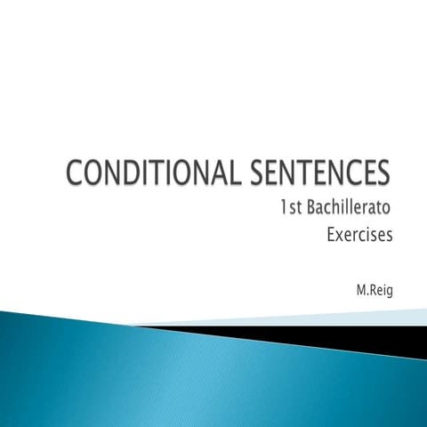 Conditional sentences