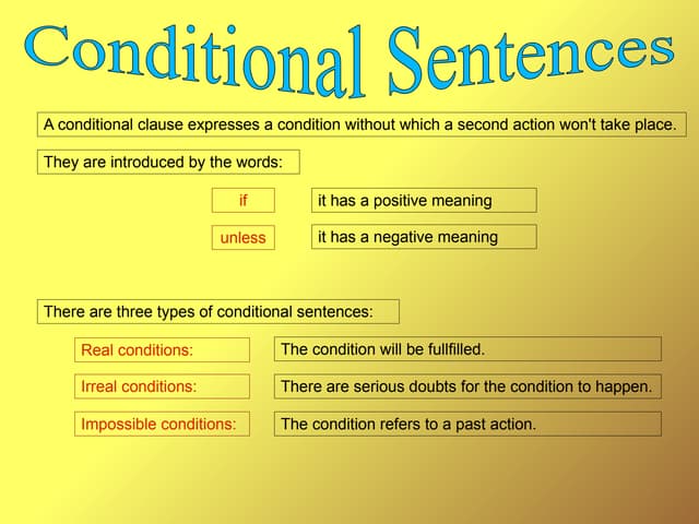 Conditionals presentation