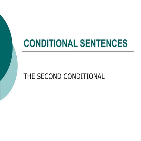 Conditional sentences (II, III)