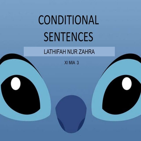 Conditional sentences