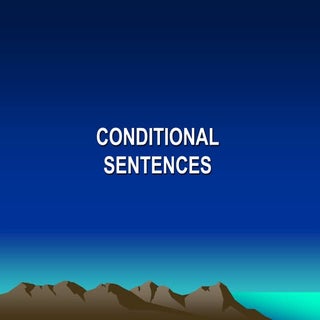 Conditional sentences 2014