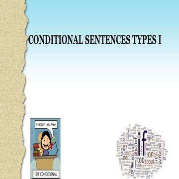 Conditional sentences types 1