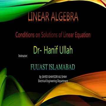 Condition (linear algebra)