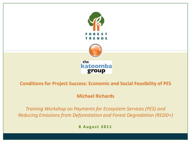 Conditions for project success: Economic and Social Feasibility of PES