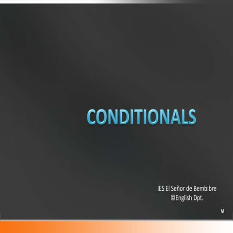 Conditional Sentences