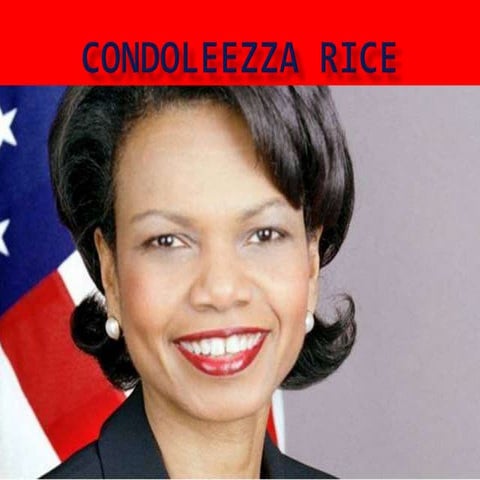 Condoleezza rice | PPTX