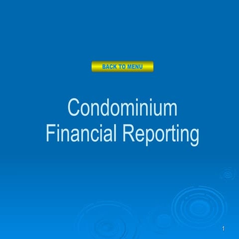 Condominium Financial Reporting