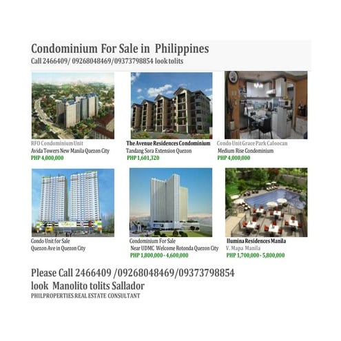 Pre Sell / Condo For Sale in Manila - Torre de Manila | PDF