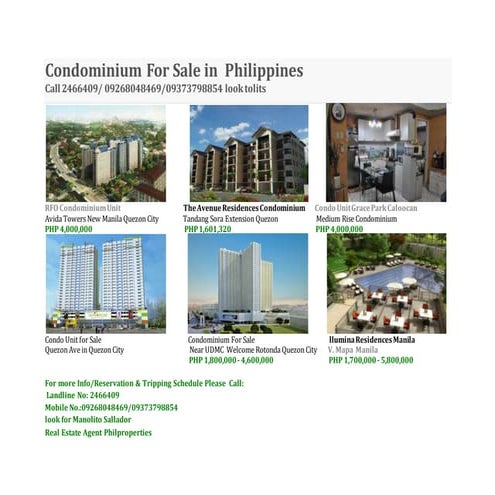 Pre Sell / Condo For Sale in Manila - Torre de Manila | PDF