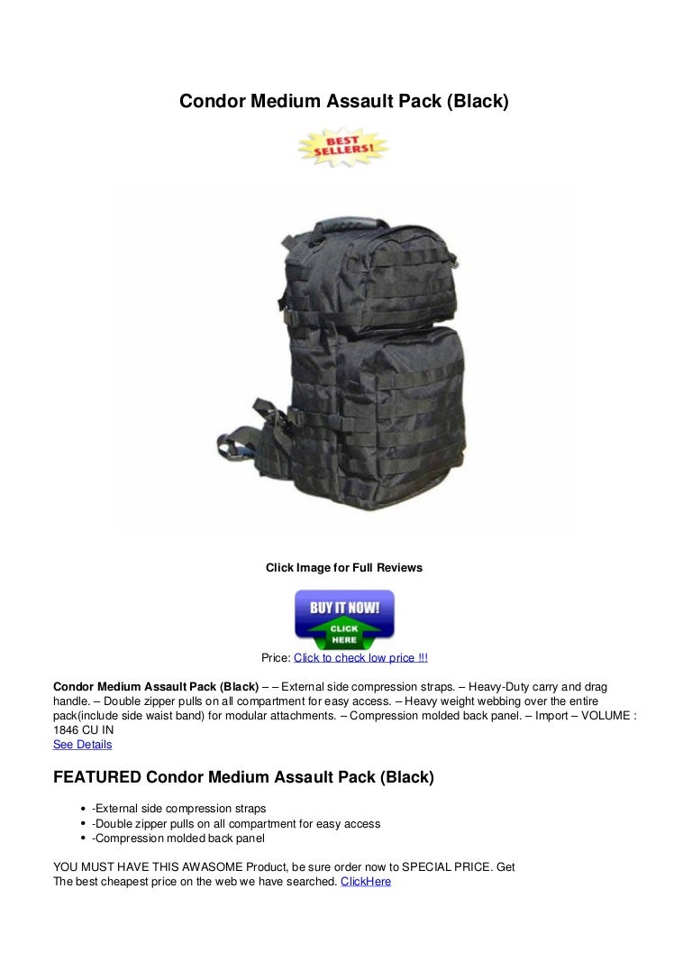 condor medium assault pack