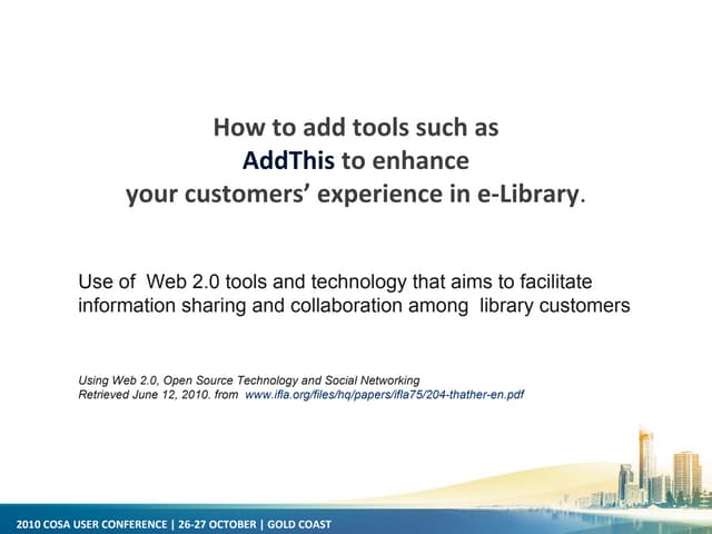 Condric customising your opac add this