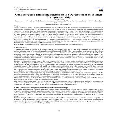 Challenges of Women Entrepreneurs in India and the Emerging Dimensions ...