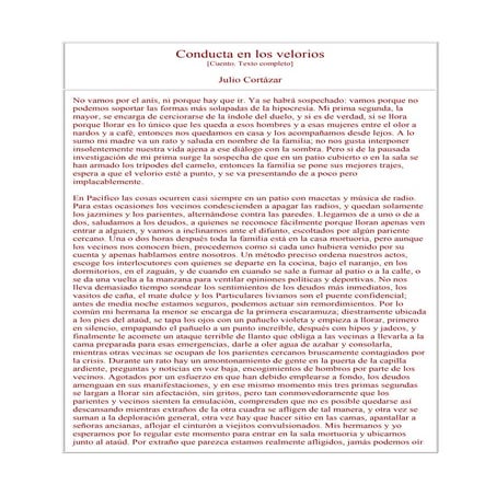 Conducta en los velorios