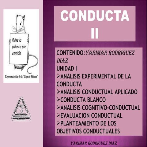 Conducta II unidad 1