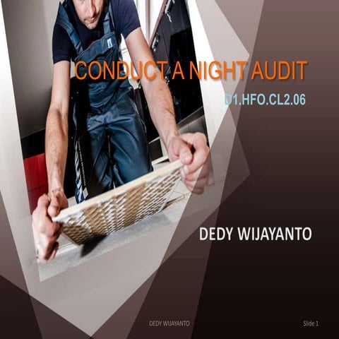 Conduct a night audit