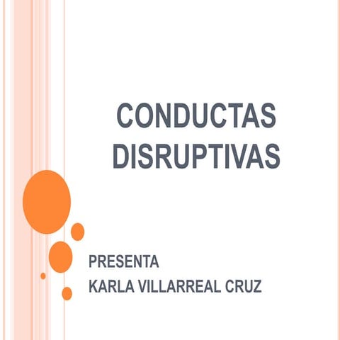 Conductas Disruptivas