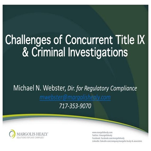 Conducting concurrent titleix_and_criminal_investigations