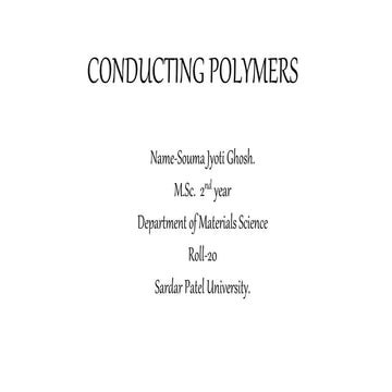 Conducting polymers