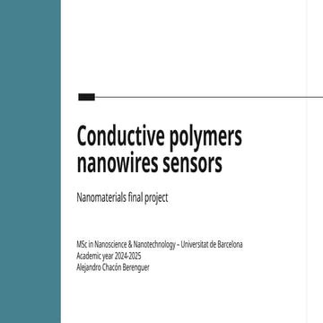 Presentation About Conducting Polymers Nanowires Pptx