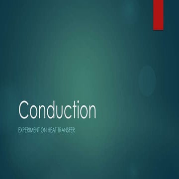 Conduction Experiment
