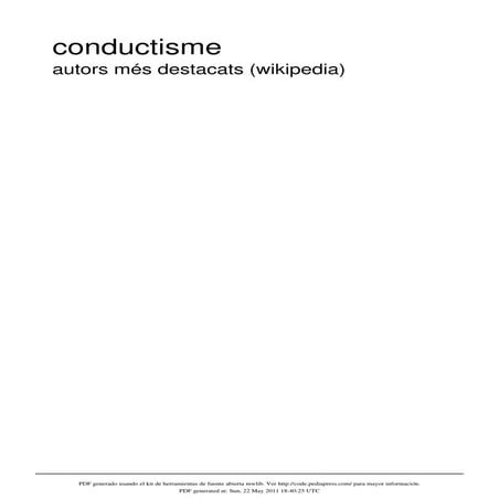 Conductisme autors: wikipedia