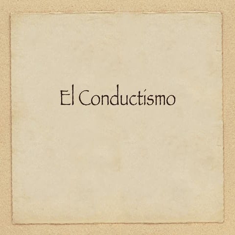 Conductismo
