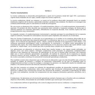 Teoría Asociacionista