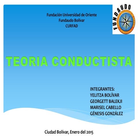Teoria Conductista en la educacion