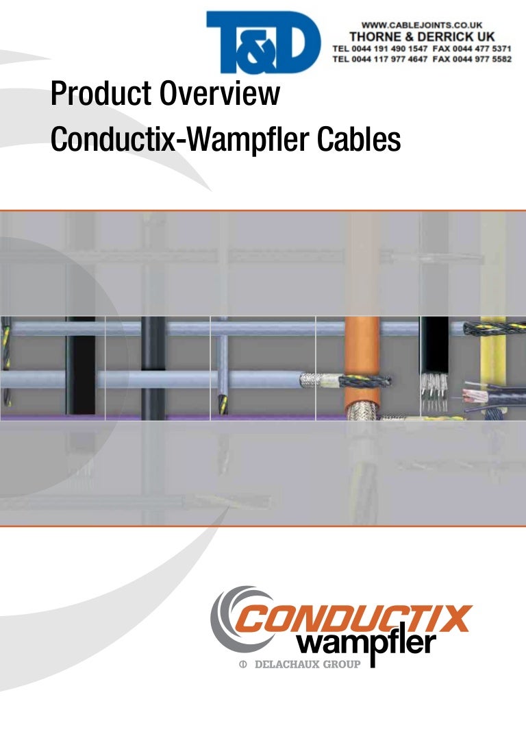 Conductix Wampfler Product Overview Cables