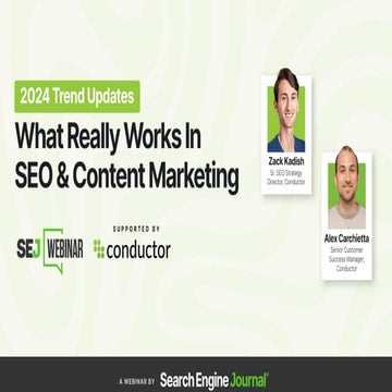 2024 Trend Updates: What Really Works In SEO & Content Marketing