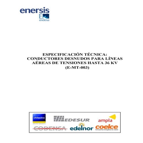 Conductores desnudos